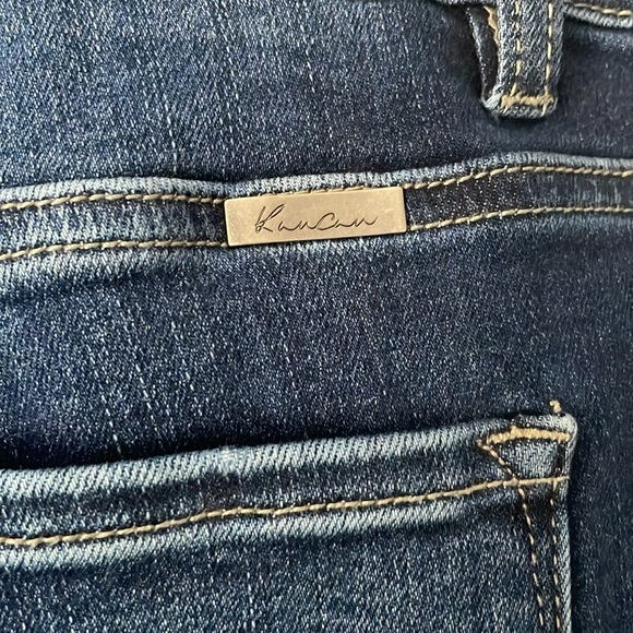 Women’s Kancan destructed jeans with leopard detail - Picture 3 of 6